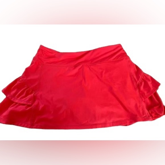 Tennis Skirt ~ Beautiful burnt orange, like new. Love the ruffles. - Picture 1 of 6